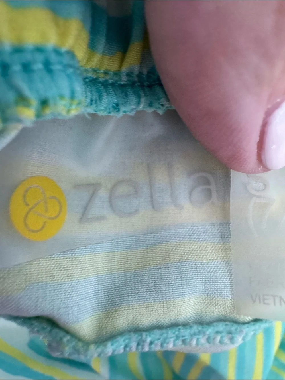 Zella Girls' Green & Yellow Striped Sleeveless Romper